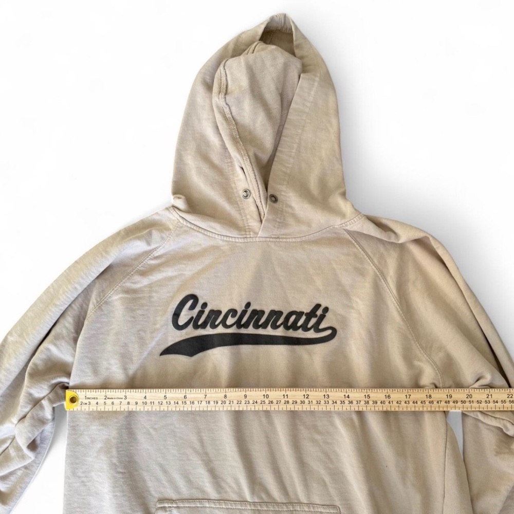 Cincinnati Script Hooded Pullover Sweatshirt - Tan - image 3